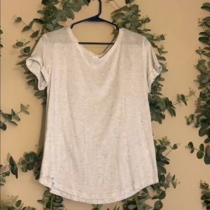 2 pink and white tees. they run kinda loose 💨